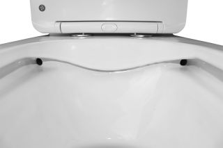 Унитаз-моноблок Azario Terni AZ-8618M 350х670х760 напольный, безободковый , горизонтальный слив, сиденье дюропласт микролифт